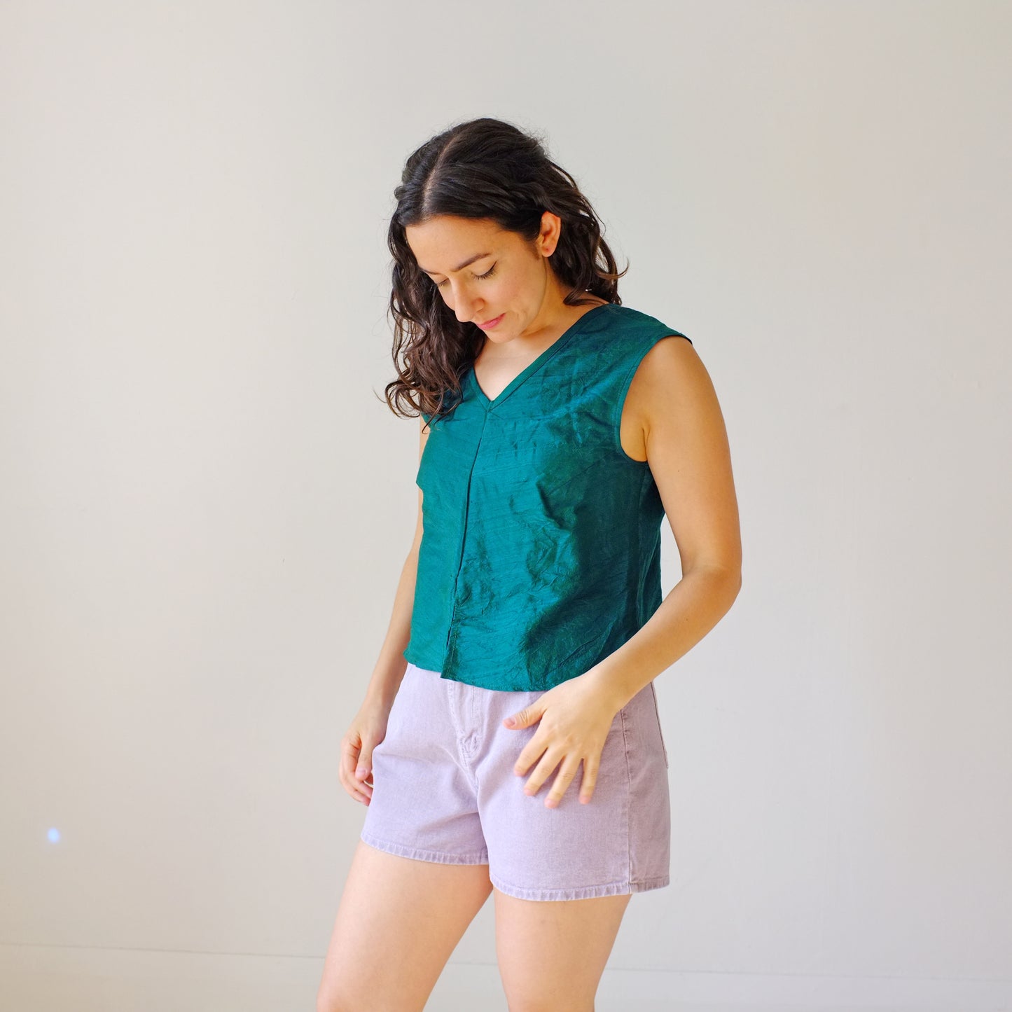 Emerald Silk Top