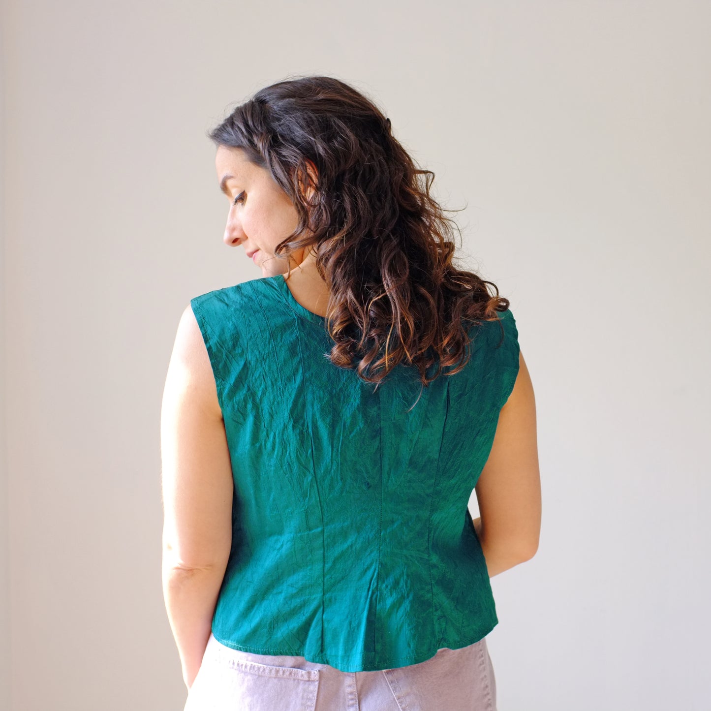 Emerald Silk Top