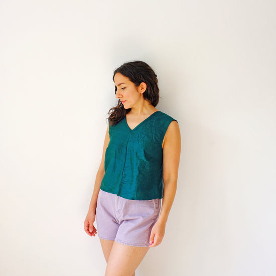 Emerald Silk Top