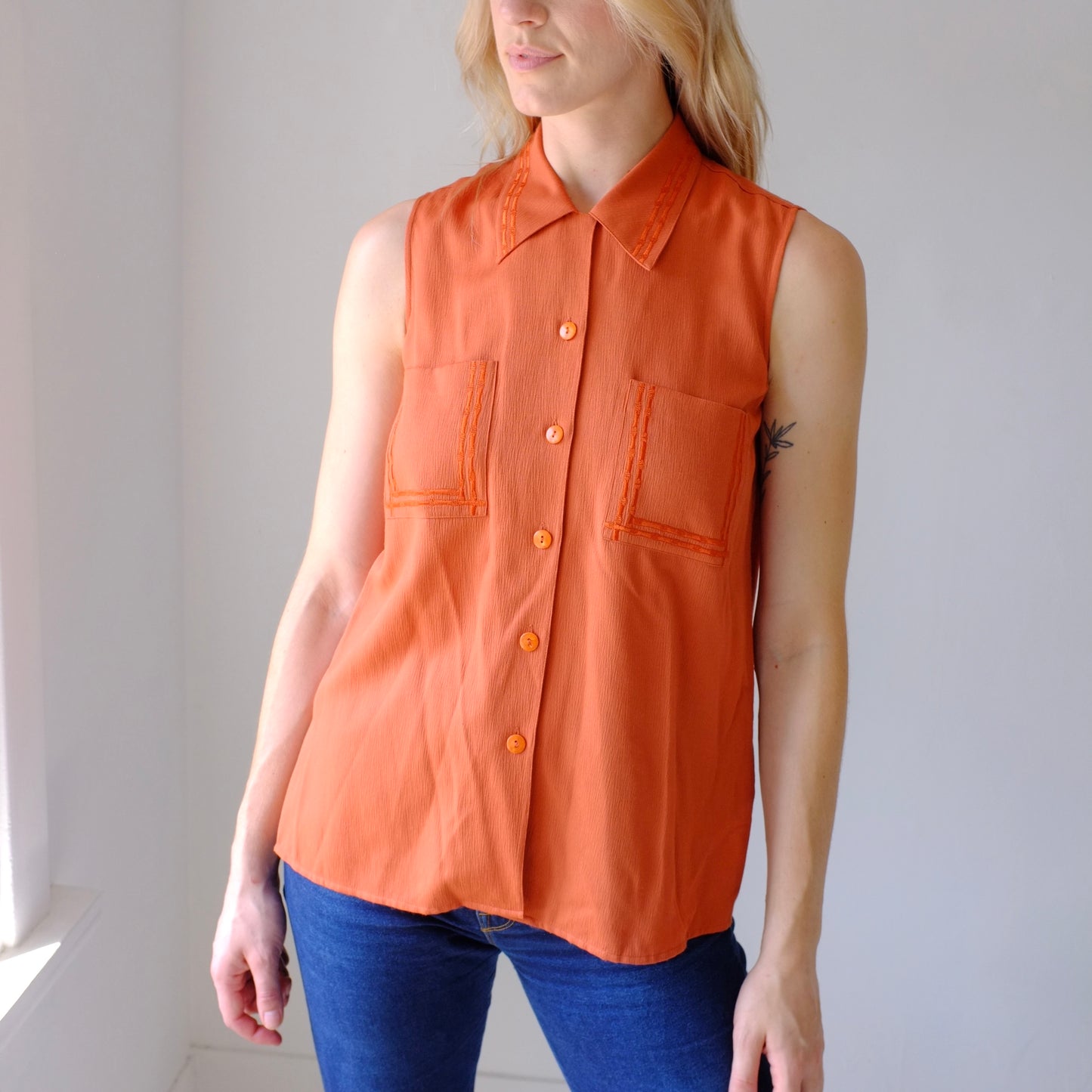Persimmon Button-up