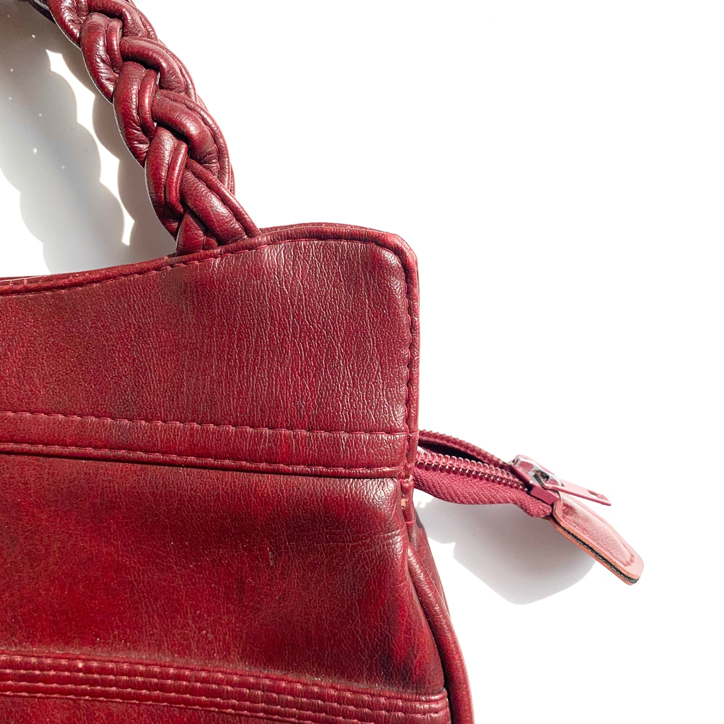 Grape Leather Hand Bag