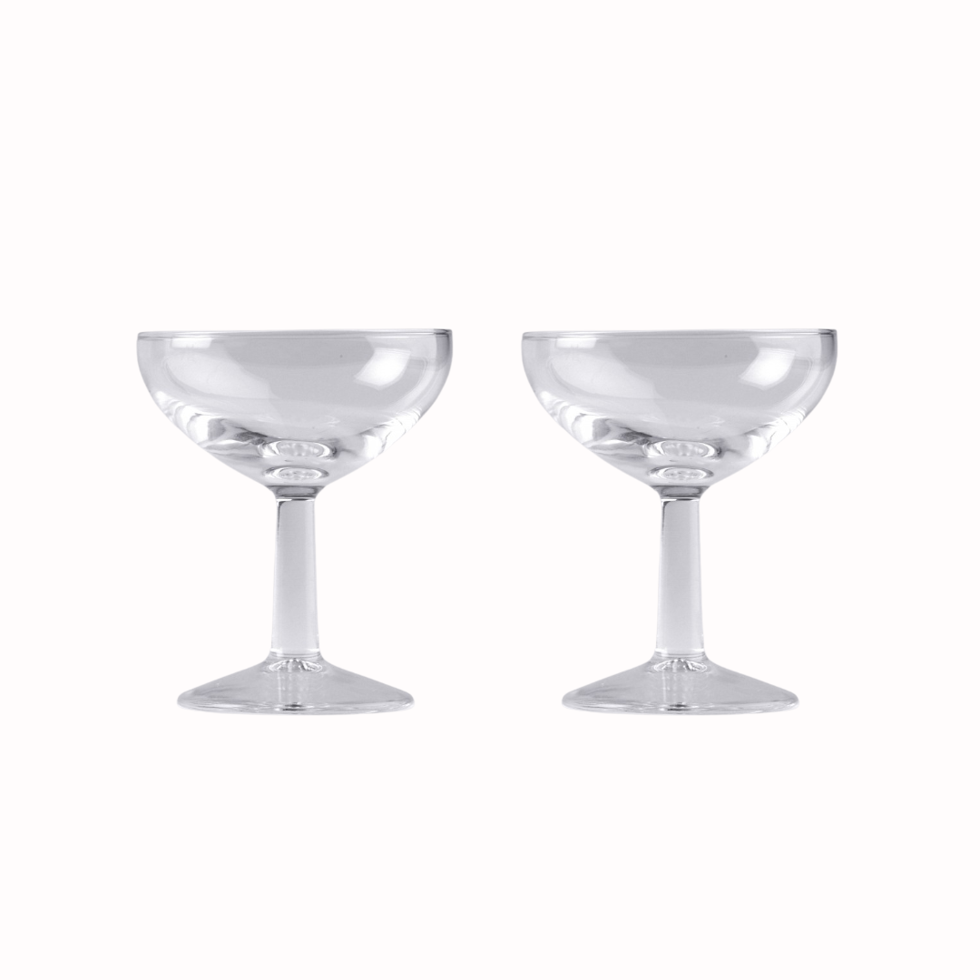 Mid Century Coupe Glass