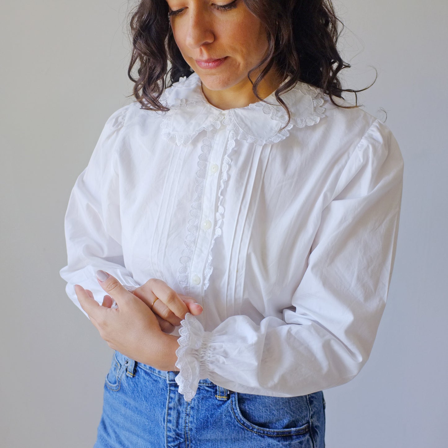 Flower Collar Blouse