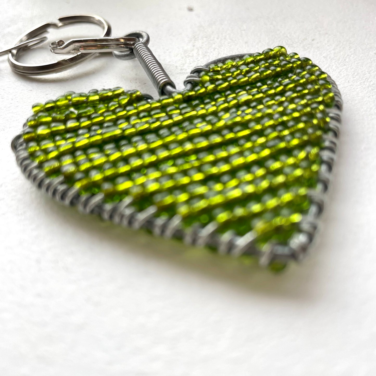 Green Heart Keychain