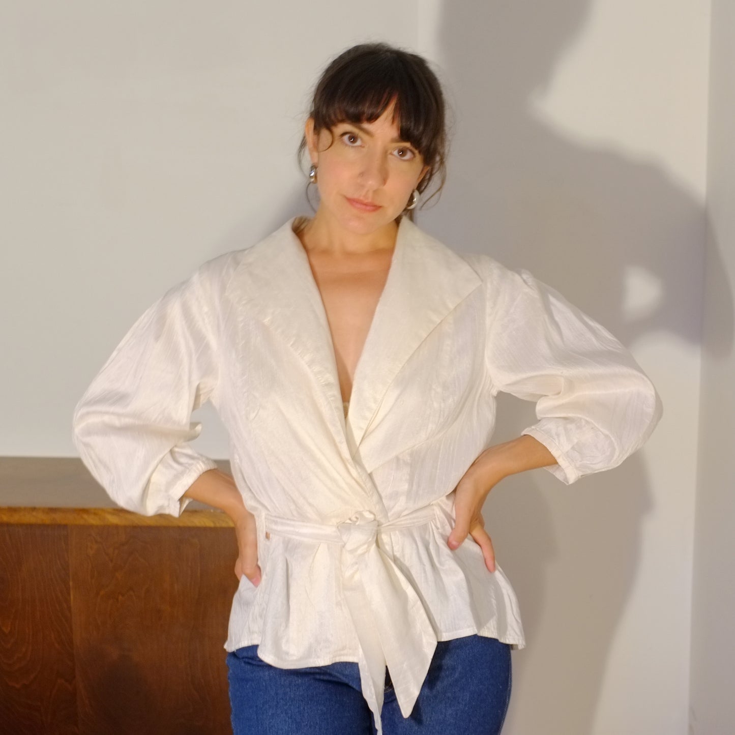 Pearl Raw Silk Jacket