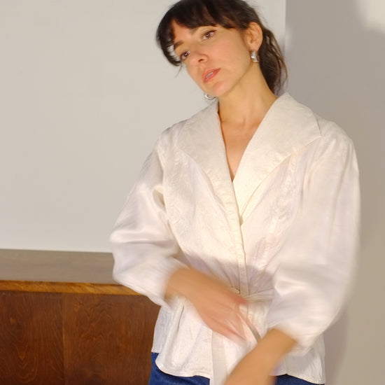 Pearl Raw Silk Jacket