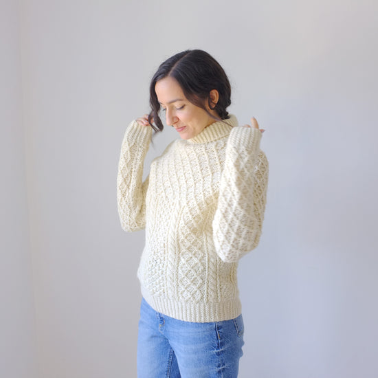 Cream Aran Sweater