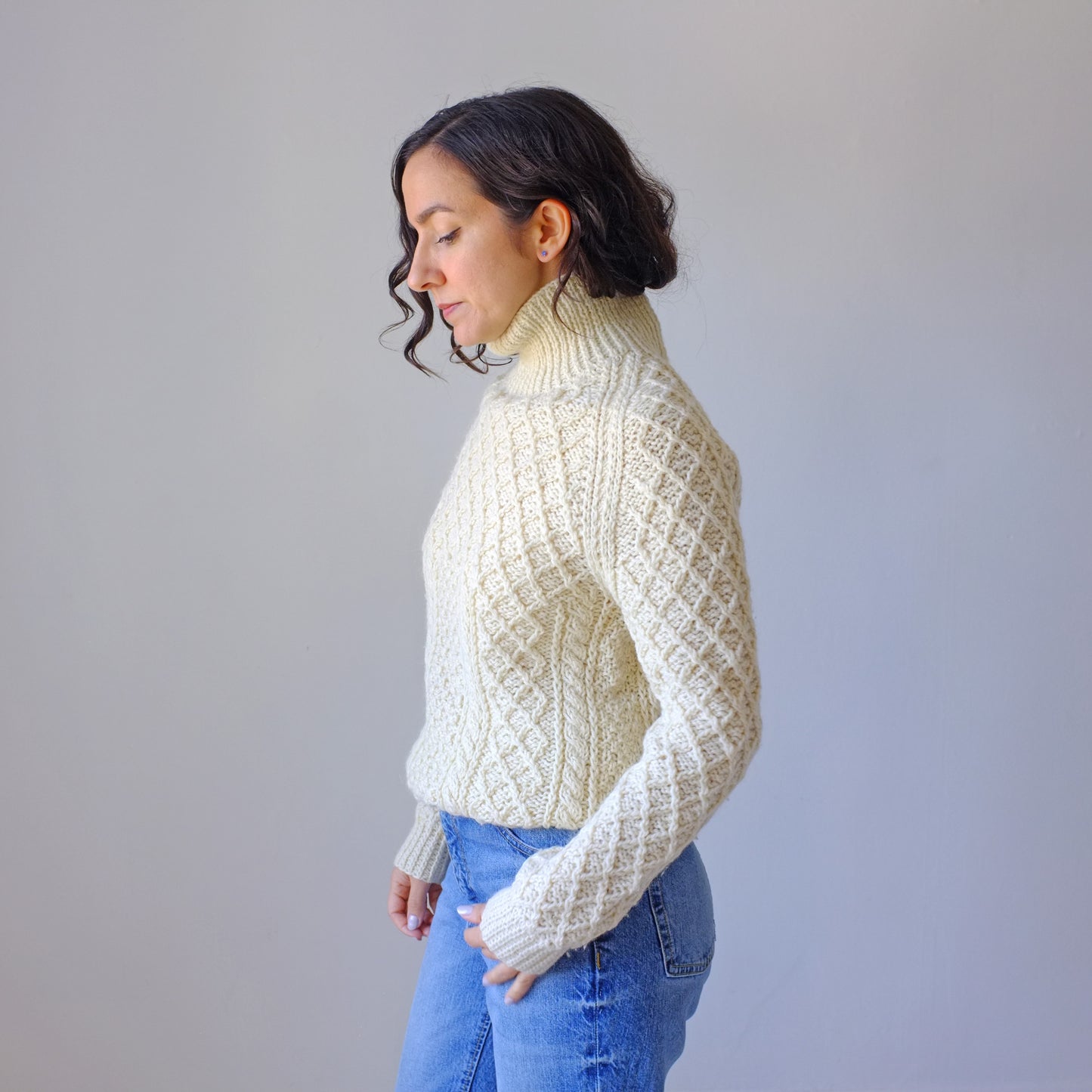 Cream Aran Sweater