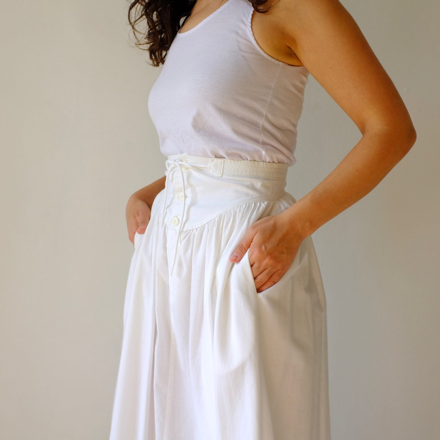 Ivory A-line Skirt