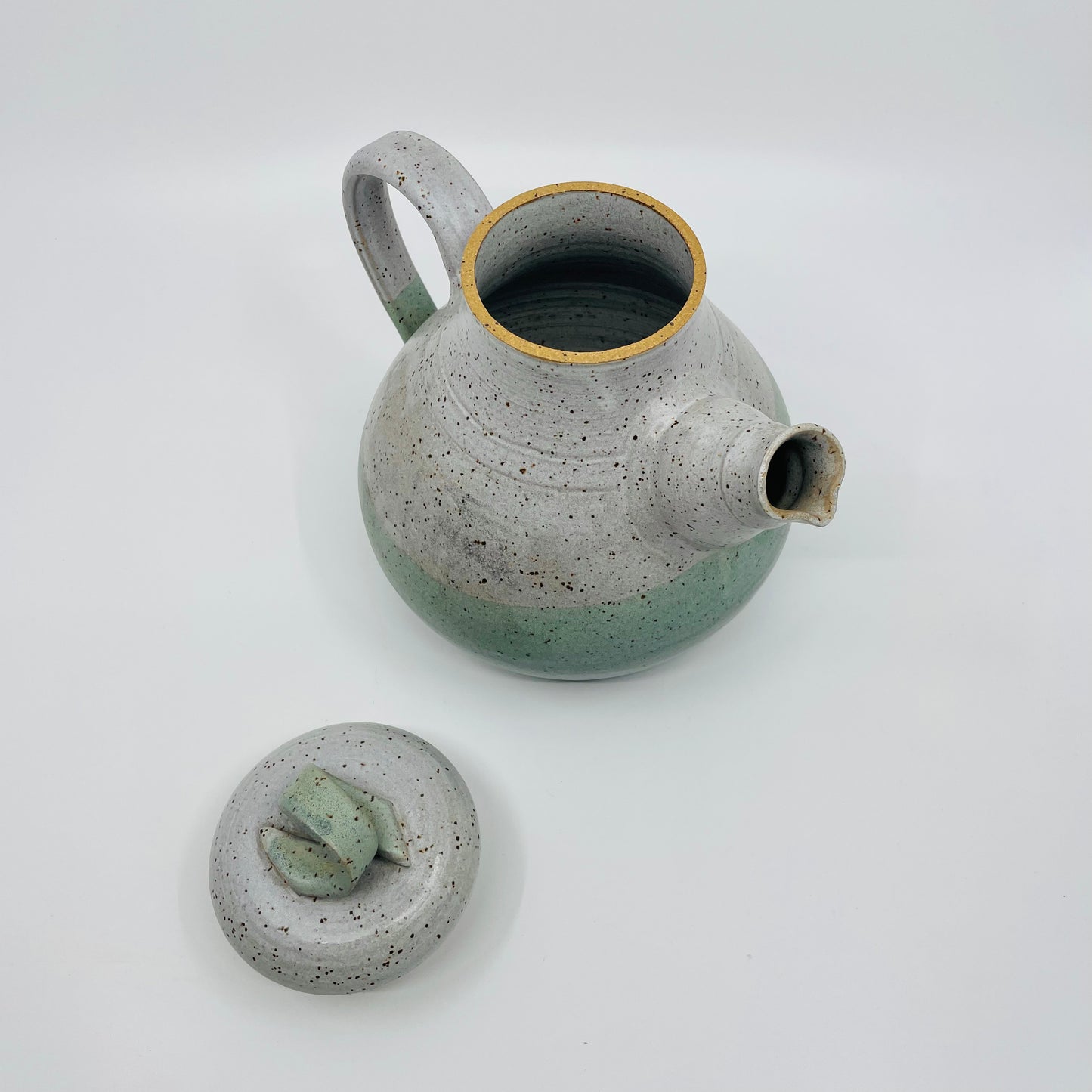 Minty Speckle Stoneware Teapot