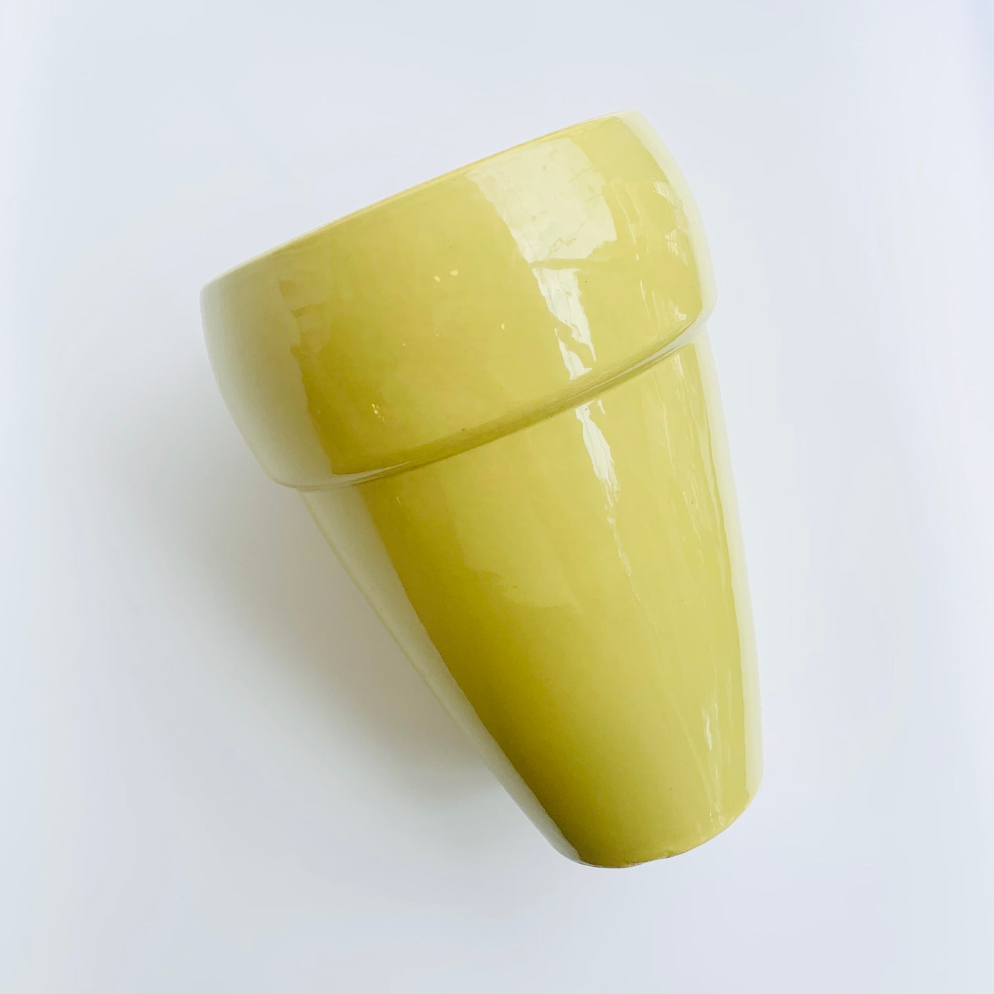 Chartreuse Pottery Vase