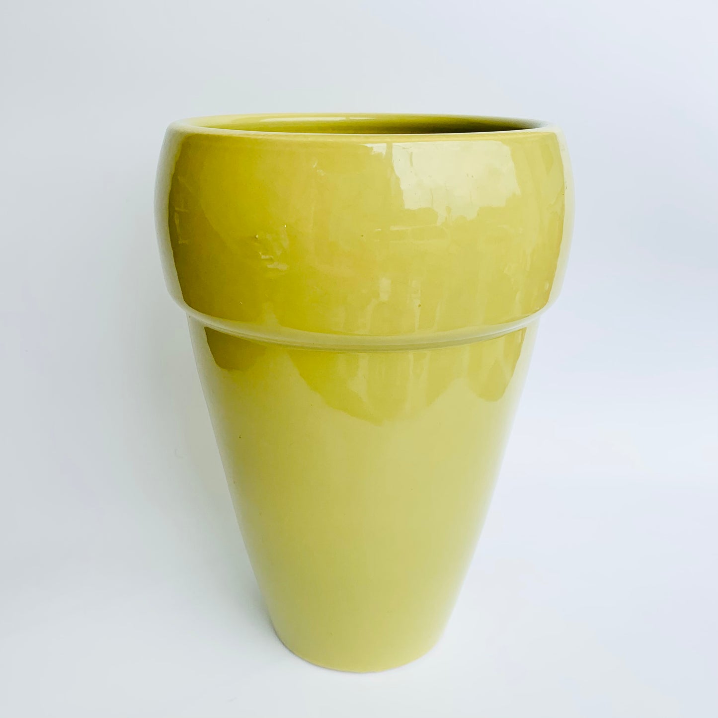 Chartreuse Pottery Vase