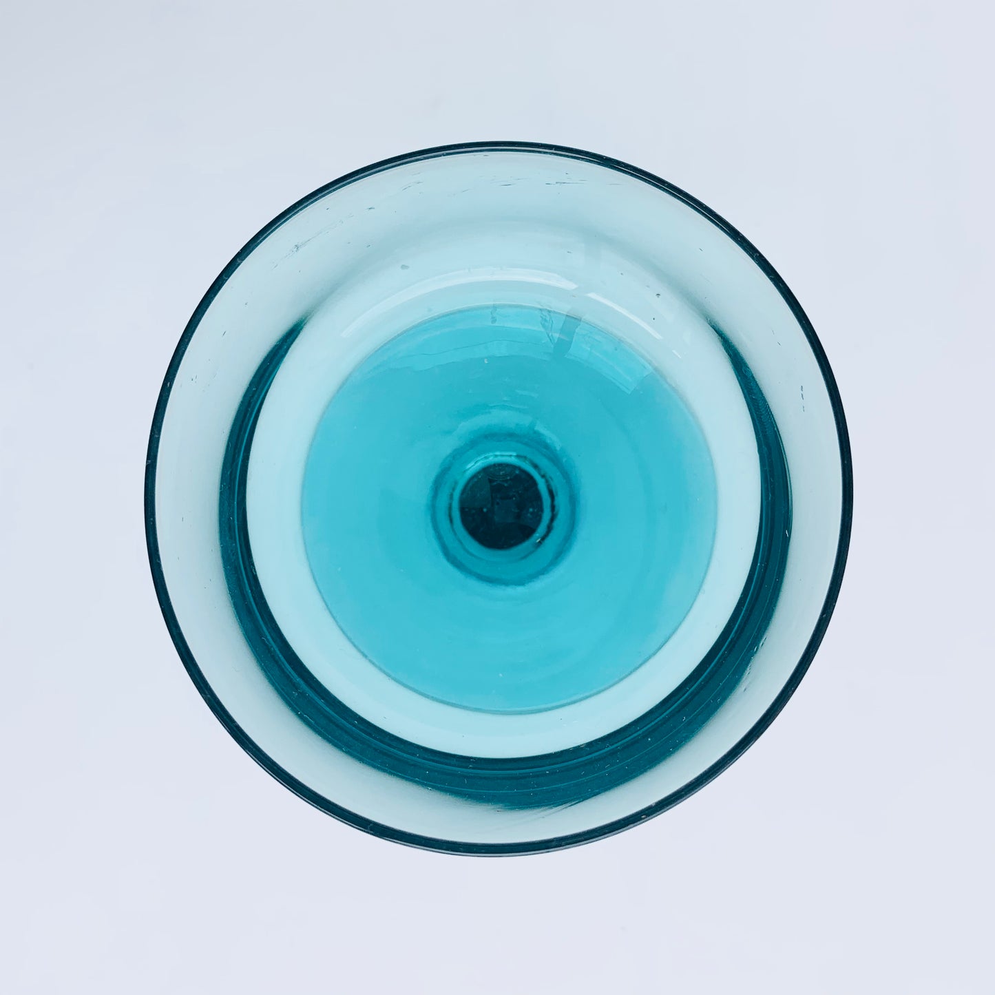 Teal Coupe Glass