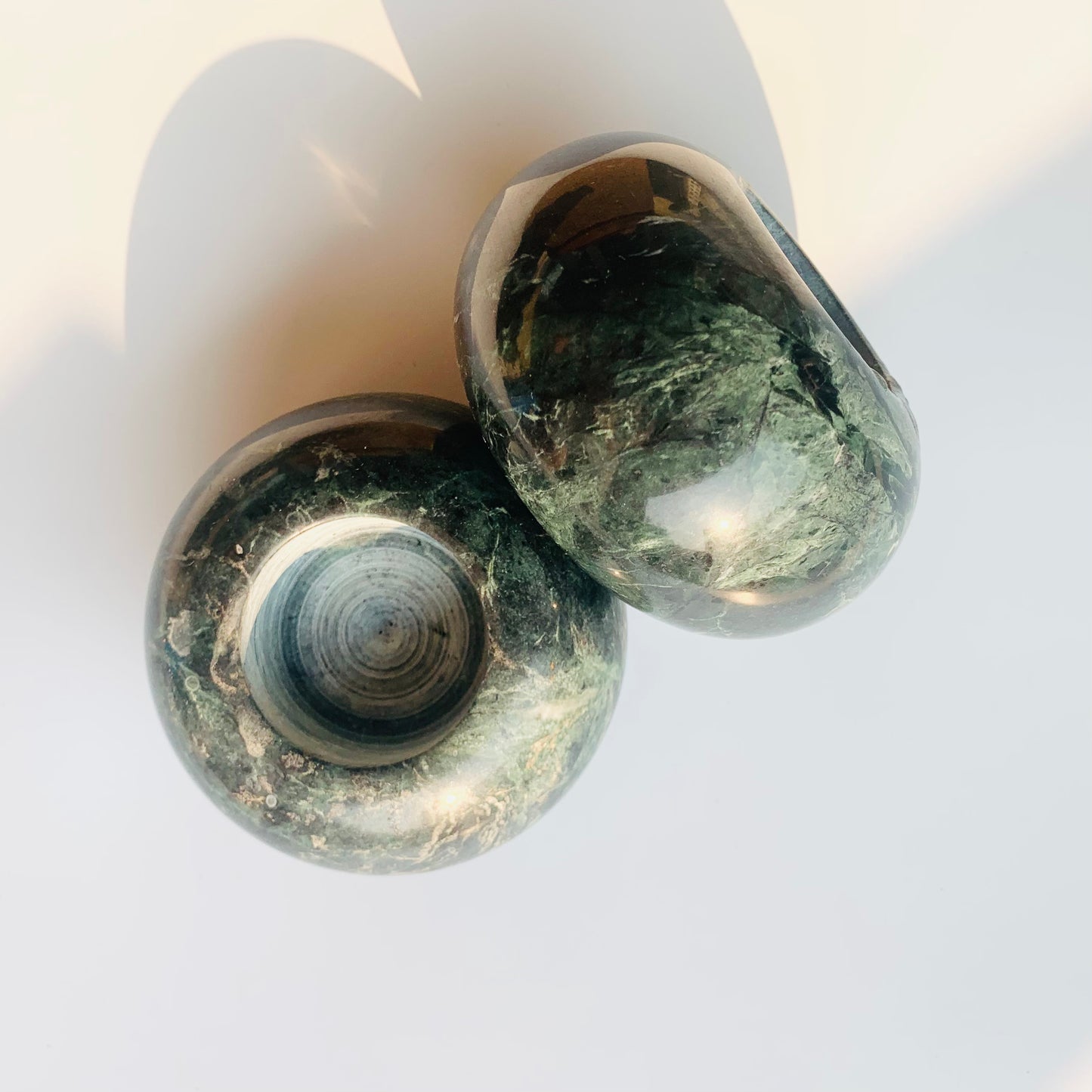 Rounded Marble Candleholders