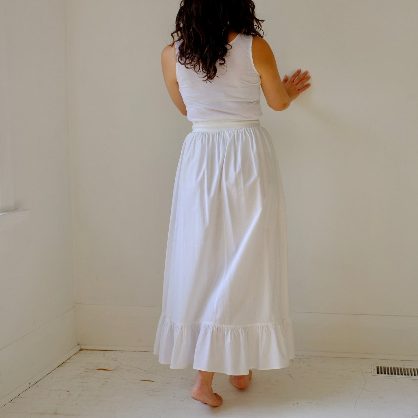 Ivory A-line Skirt