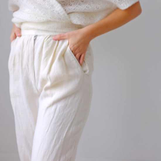 Parchment Linen Trousers