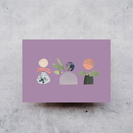 Lilac Flora Medley - Greeting Card