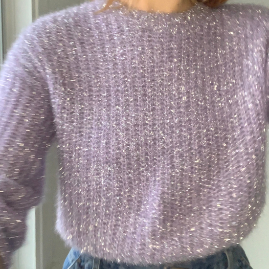 Lavender Sparkle Sweater