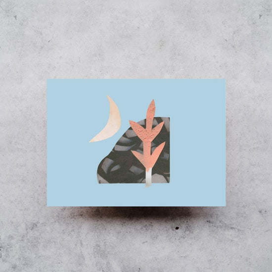 Day Moon - Greeting Card