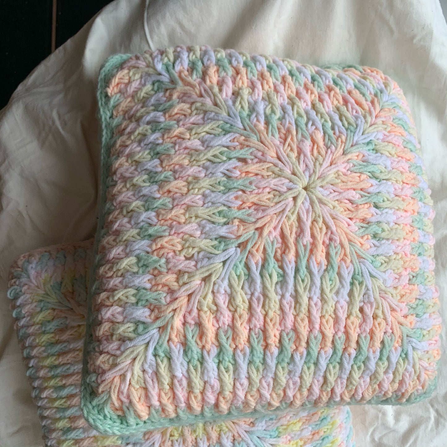 Pastel Knit Pillows