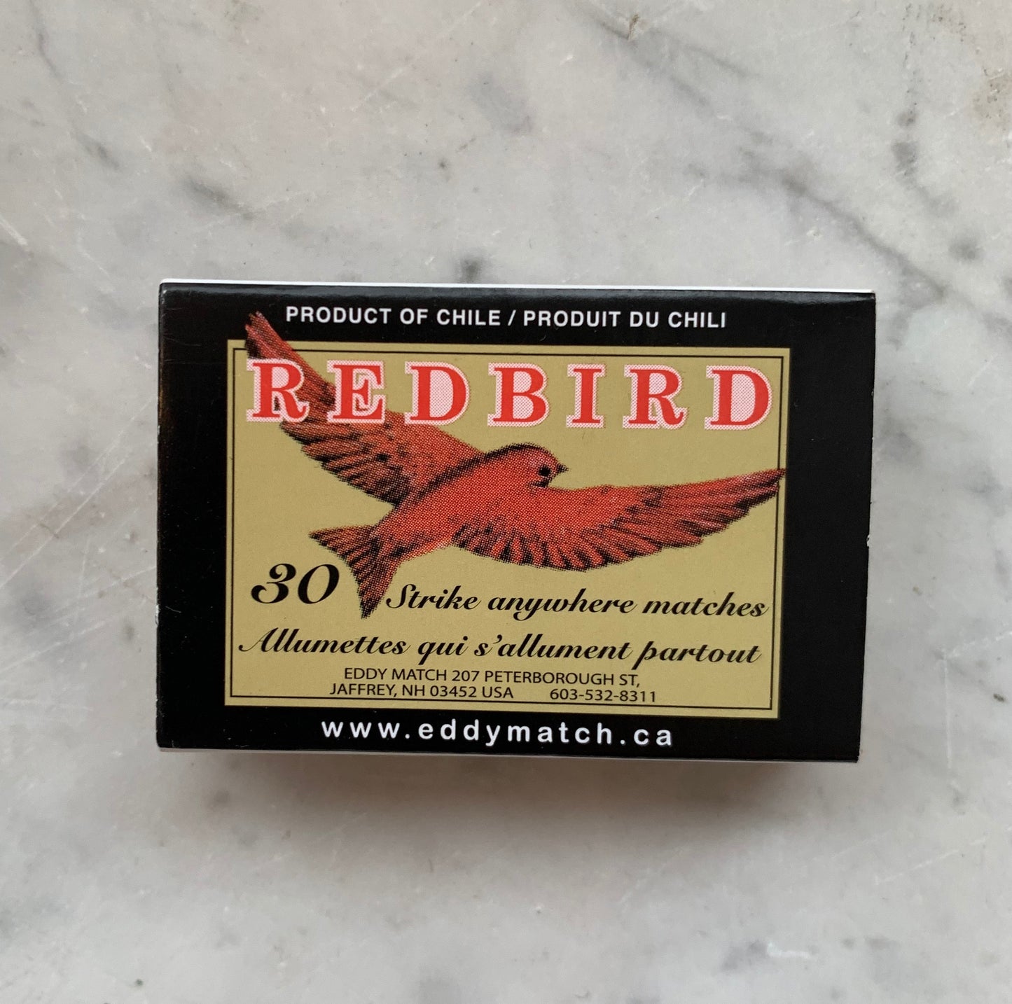 Mini Redbird Matchbox