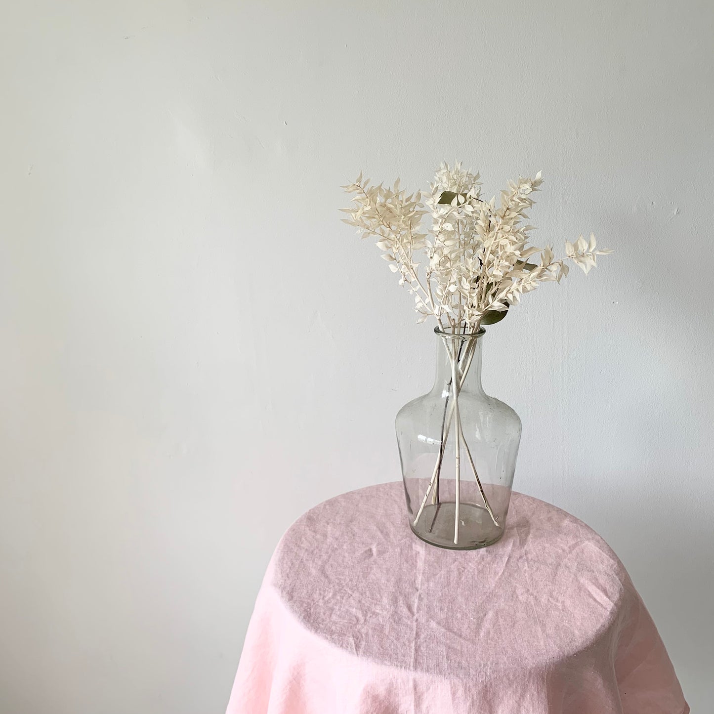 Pink Linen Table Square