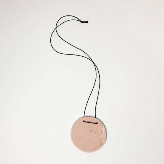 Pink Moon Clay Necklace