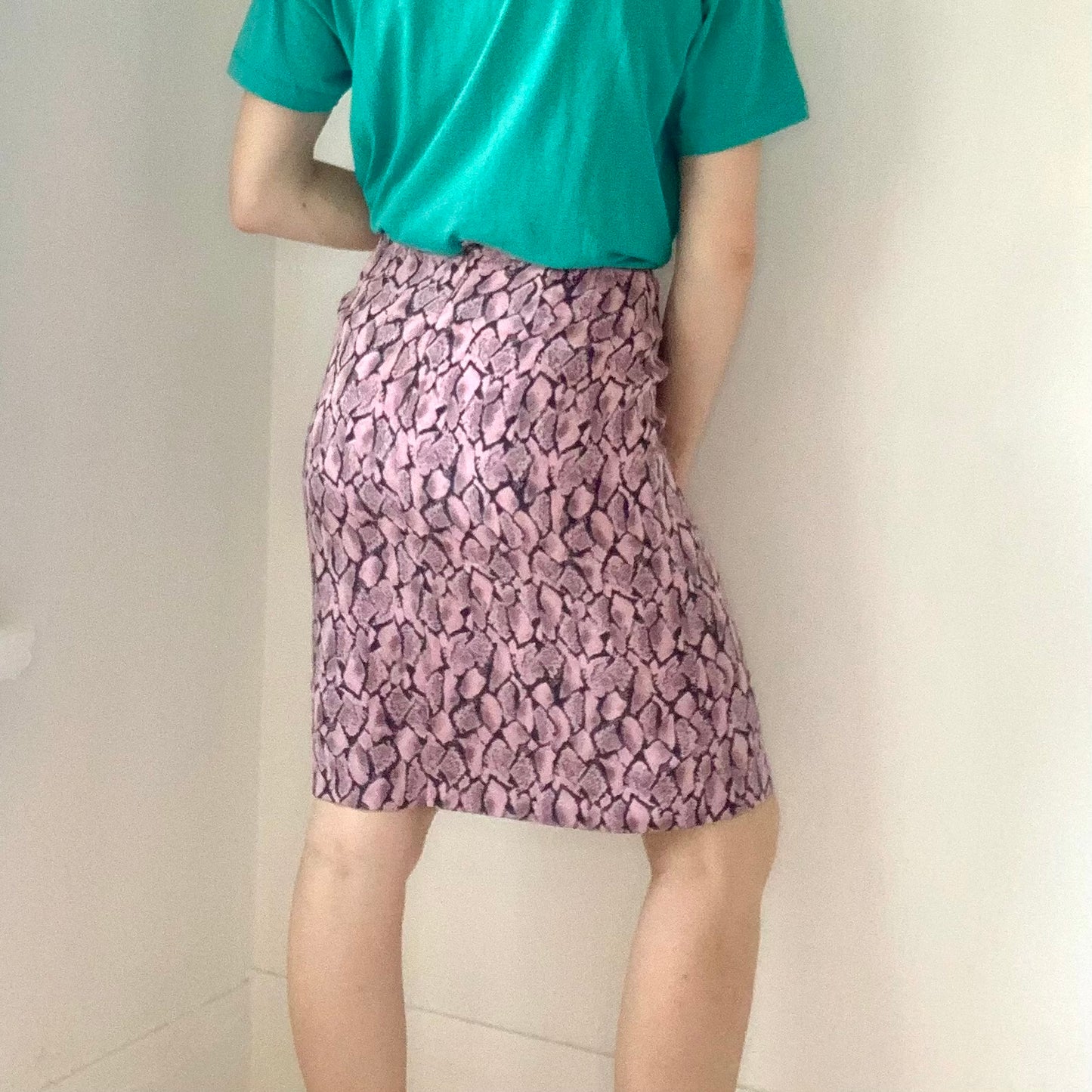 Pink Snake Skirt