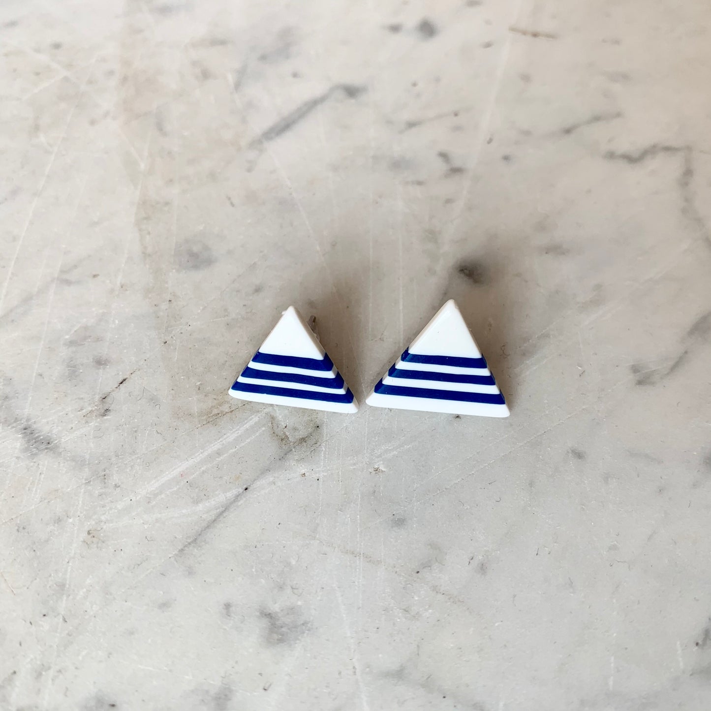 Triangle Stripe Earrings