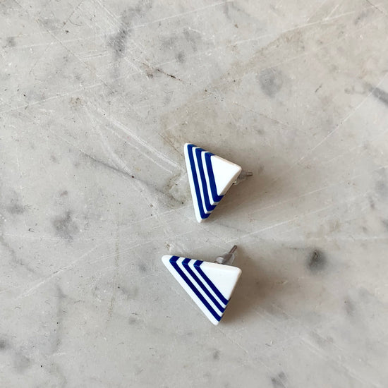 Triangle Stripe Earrings