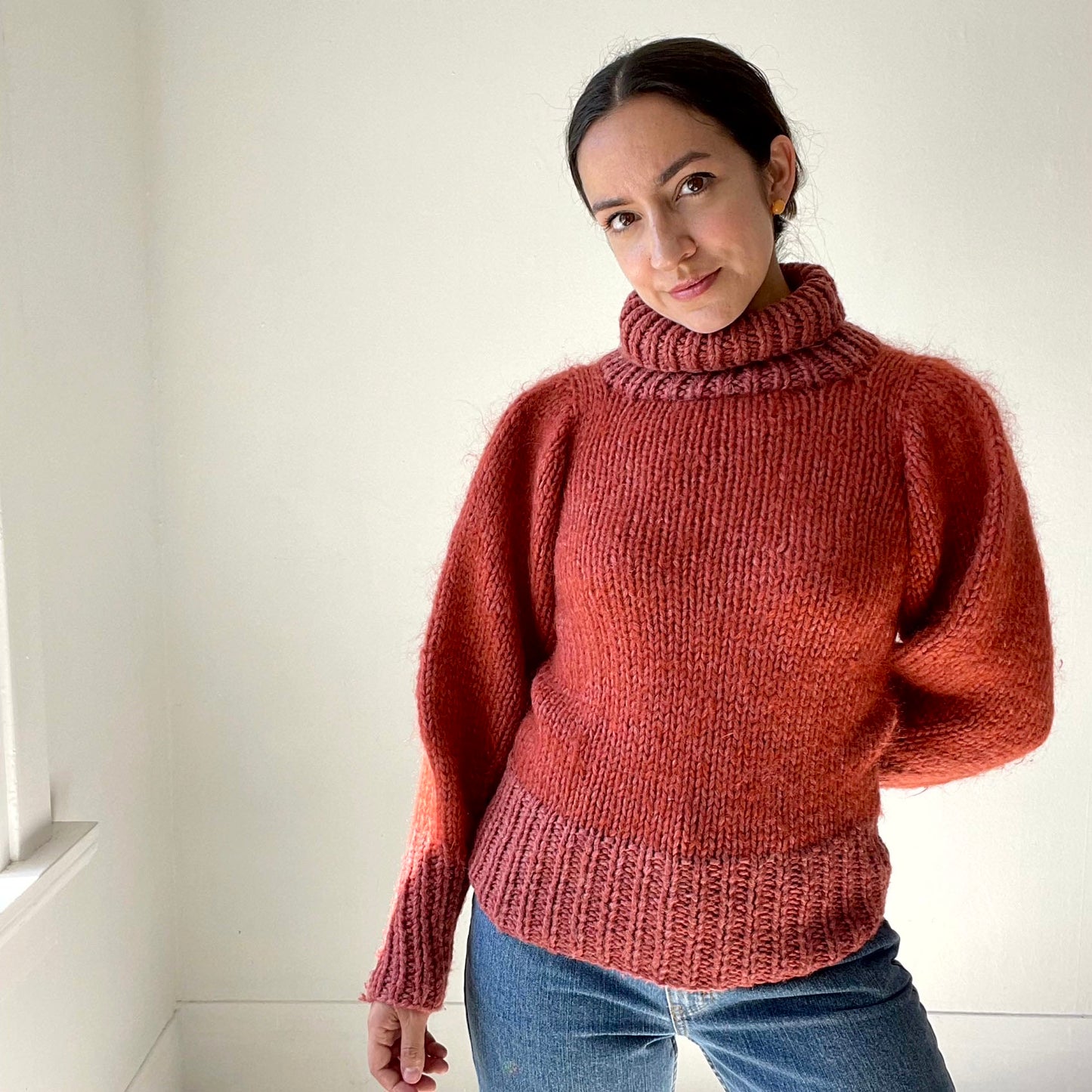 Persimmon Wool Turtleneck Sweater