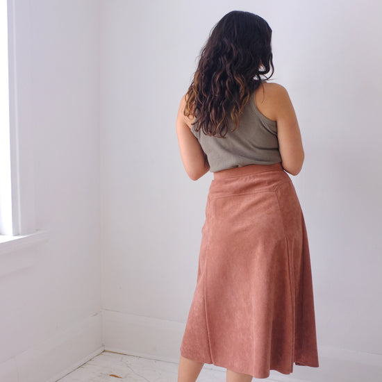 Dusty Rose Midi Skirt