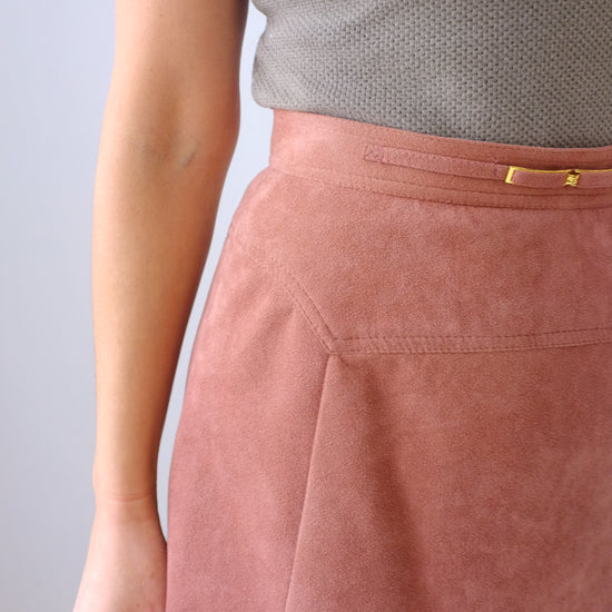Dusty Rose Midi Skirt