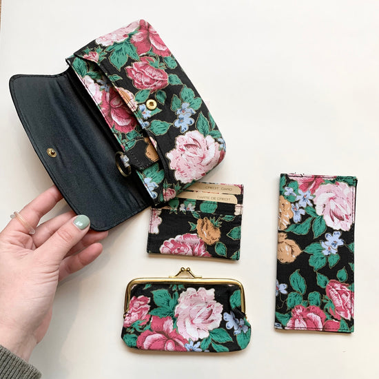 Floral Fabric Wallet Set