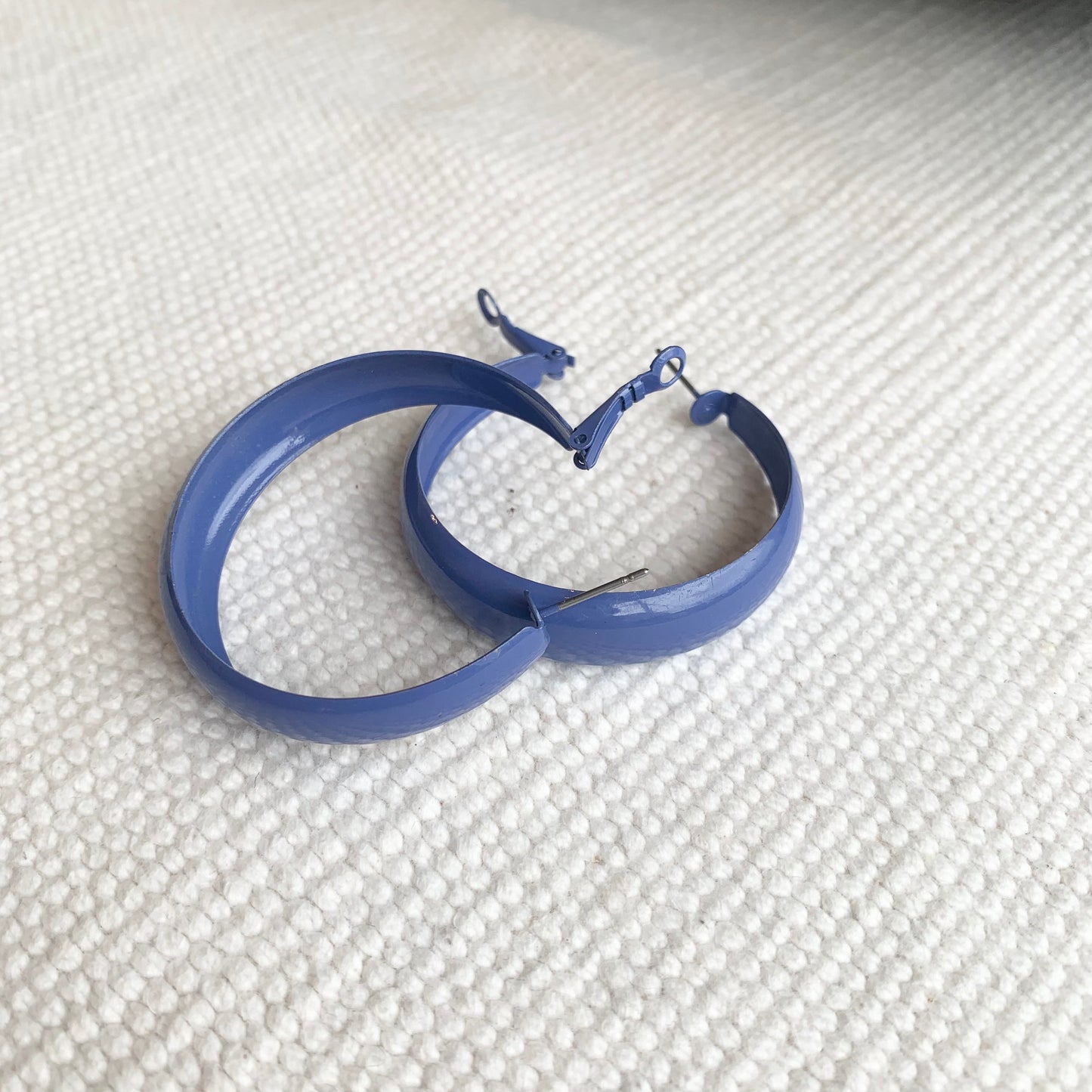 Enamel Hoop Earring