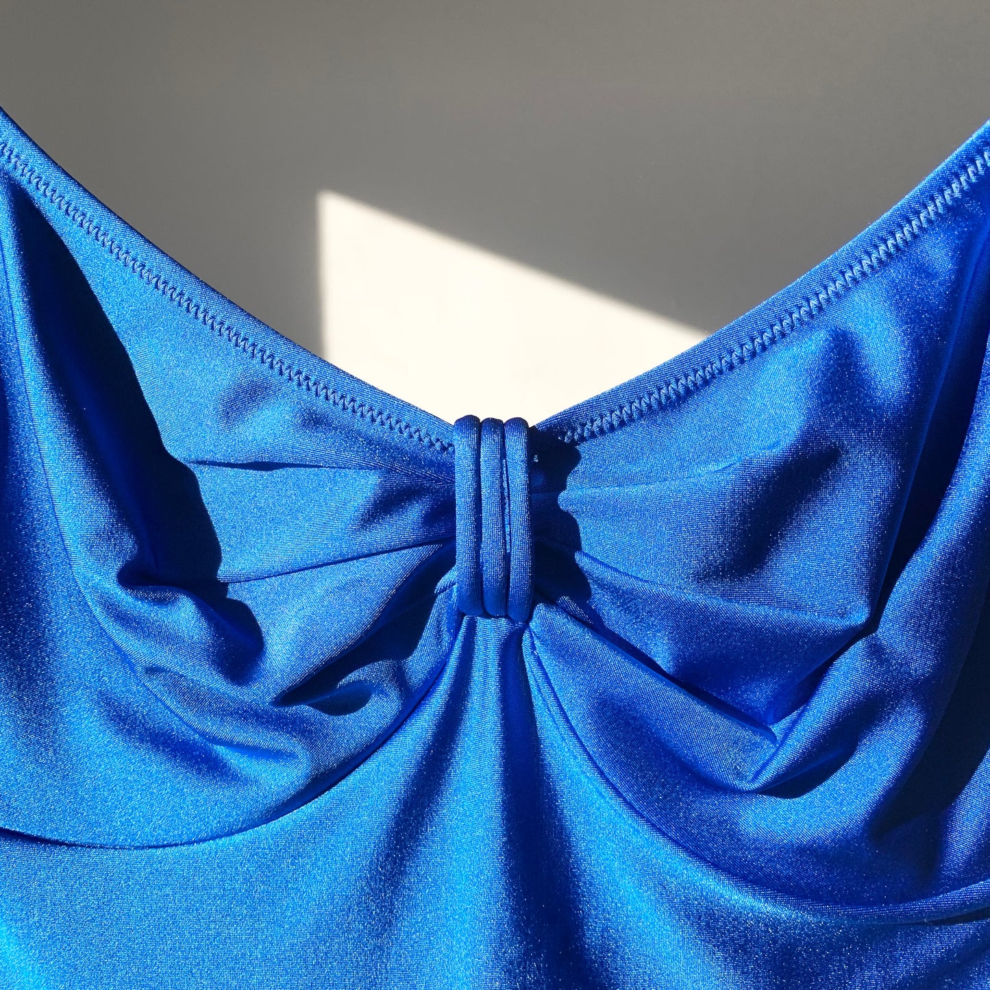 Metallic Blue Bathing Suit