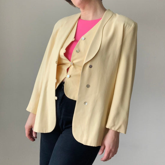 Butter Yellow Suit Jacket