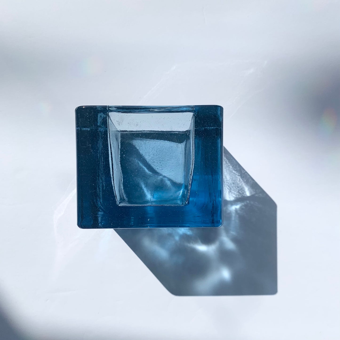 Blue Glass Cube