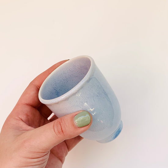 Frosty Blue Tea Cups