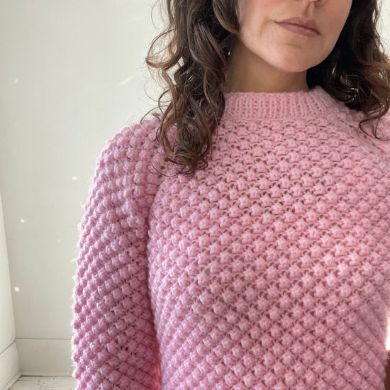 Pink Popcorn Sweater