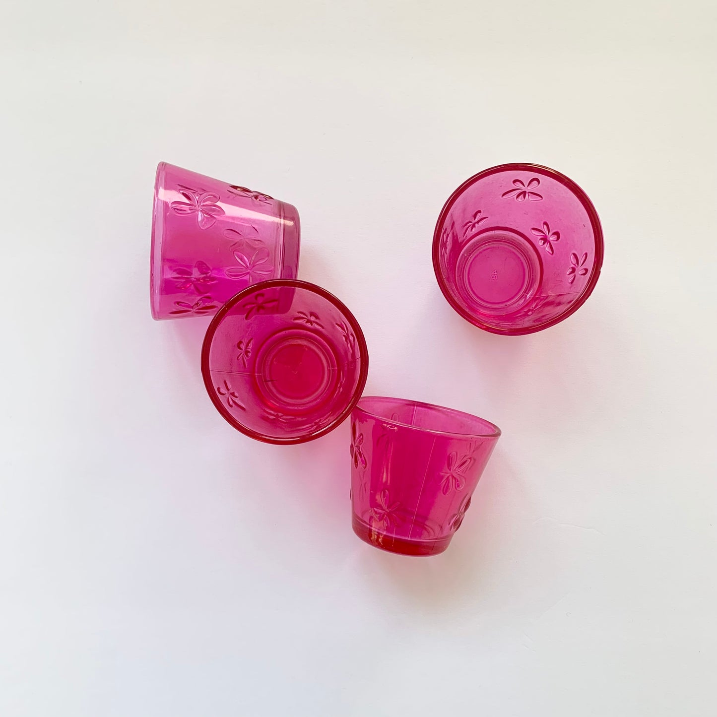 Bright Pink Candle Holders