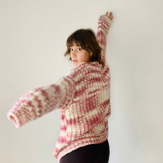 Dusty Rose Chunky Knit Sweater