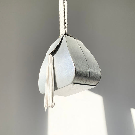 Silver Triangle Handbag