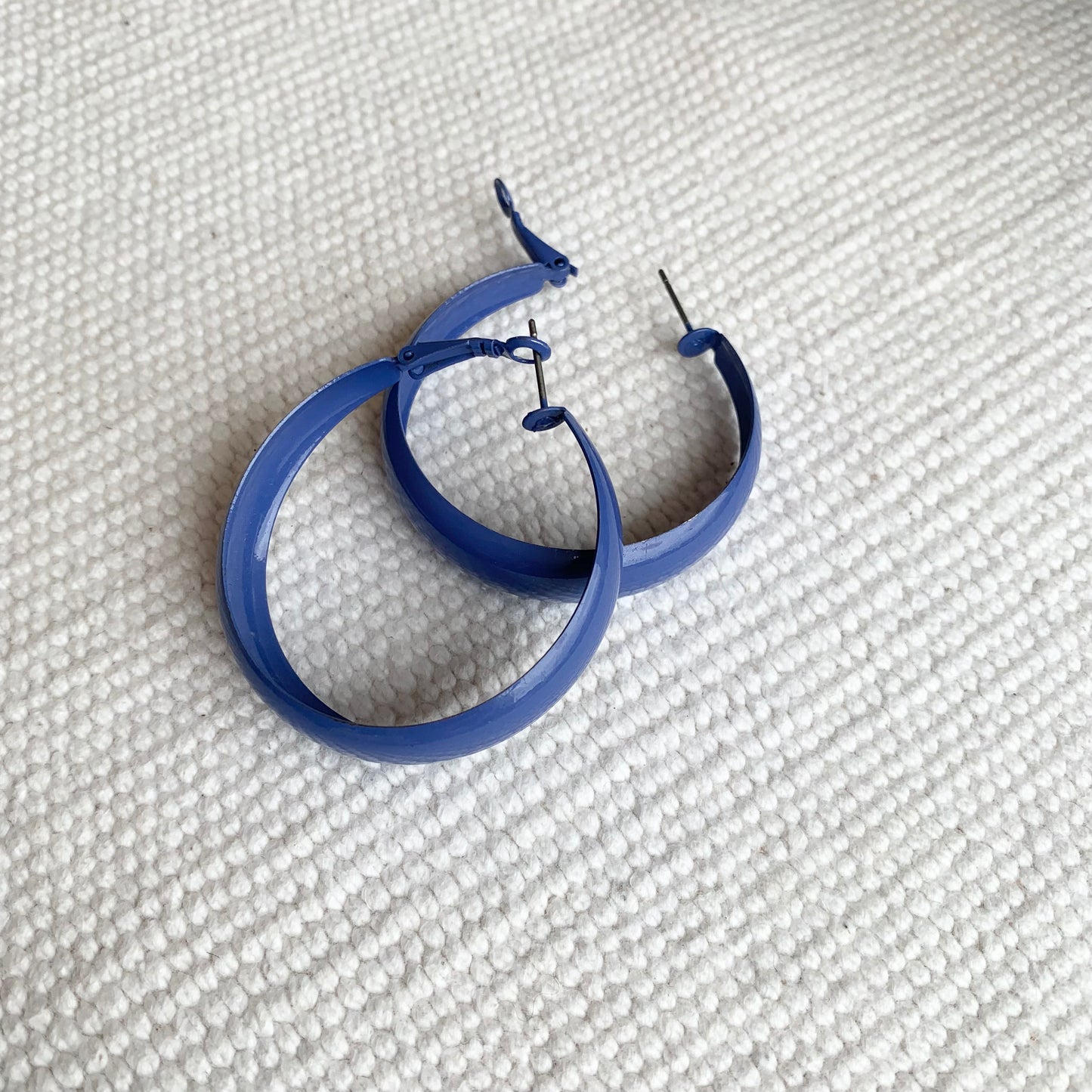 Enamel Hoop Earring