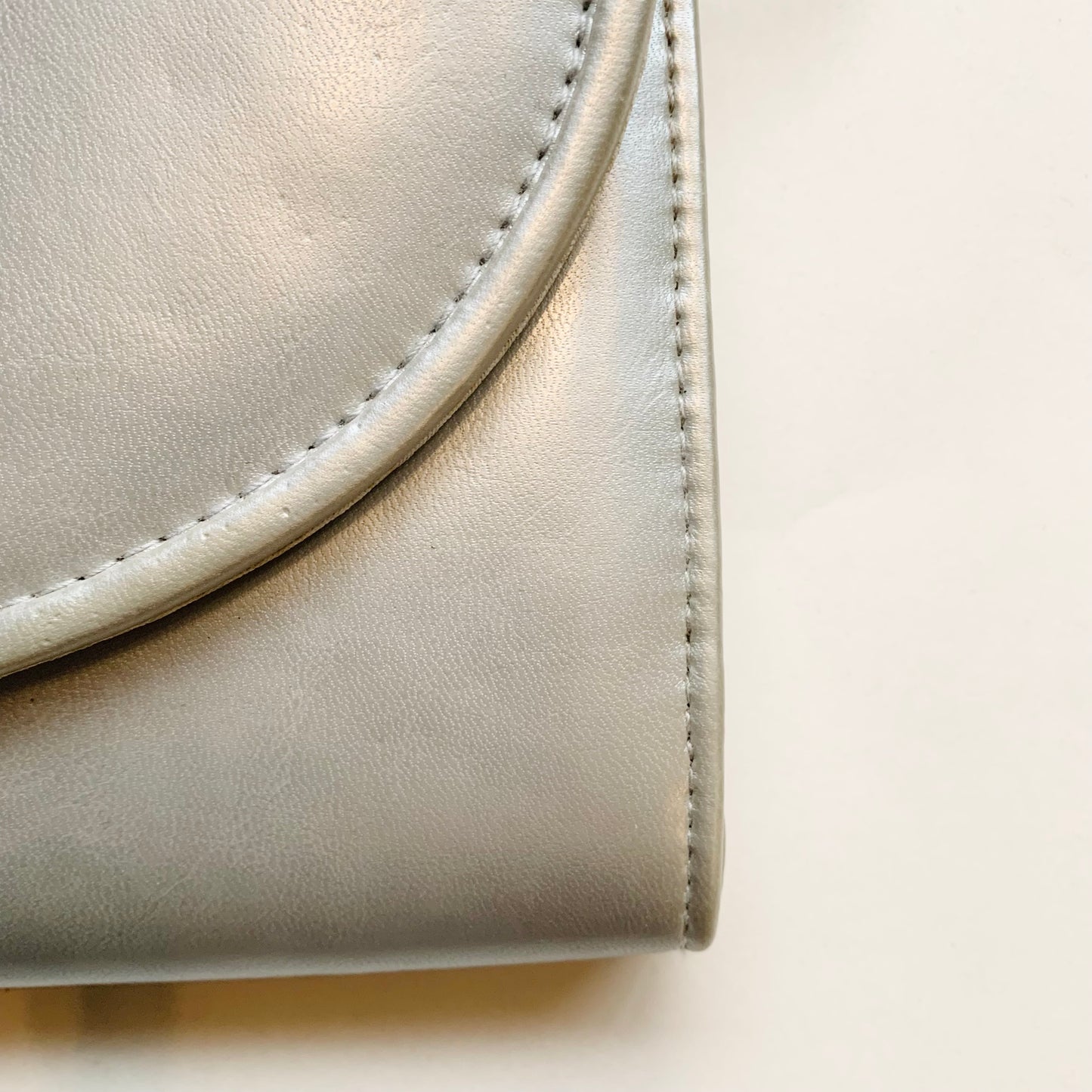 Pale Silver Crossbody Bag